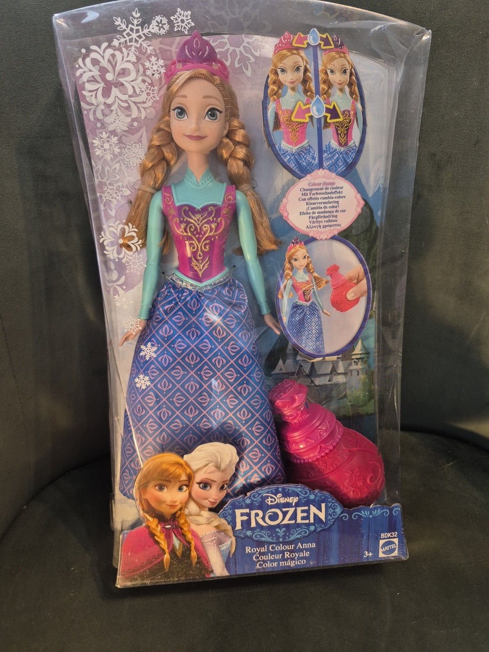 Disney Frozen Anna Color-Change Fashion Doll - Pink & Blue New In Package - Picture 5 of 9